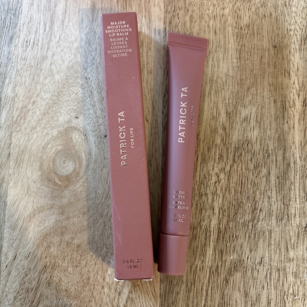Patrick Ta Major Moisture Smoothing Lip Balm Cookie Butter 0.5 oz Full Size